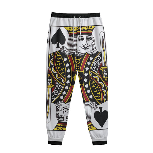 King Of Spades Playing Card Print Sweatpants