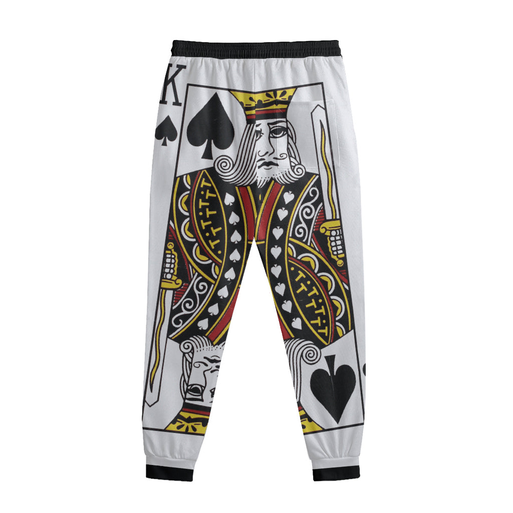 King Of Spades Playing Card Print Sweatpants