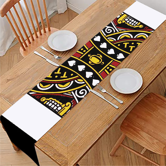 King Of Spades Playing Card Print Table Runner