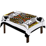 King Of Spades Playing Card Print Tablecloth