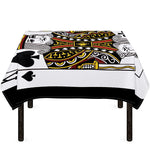 King Of Spades Playing Card Print Tablecloth