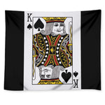 King Of Spades Playing Card Print Tapestry