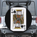 King Of Spades Playing Card Print Tire Cover With Camera Hole