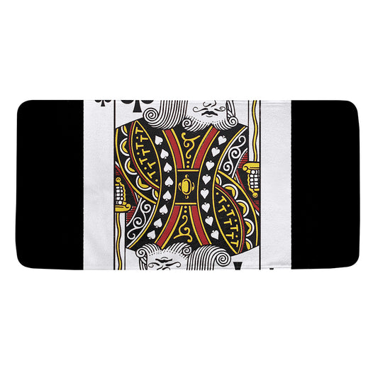 King Of Spades Playing Card Print Towel