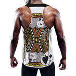 King Of Spades Playing Card Print Training Tank Top