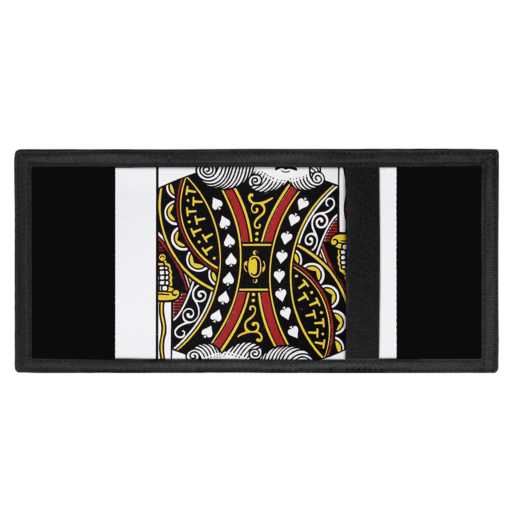 King Of Spades Playing Card Print Trifold Wallet
