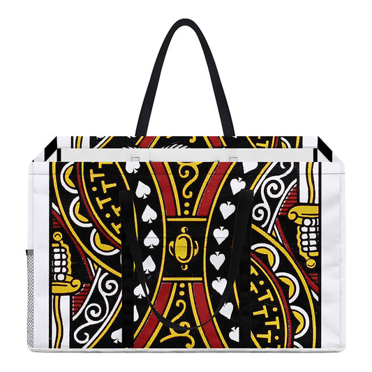 King Of Spades Playing Card Print Utility Tote Bag