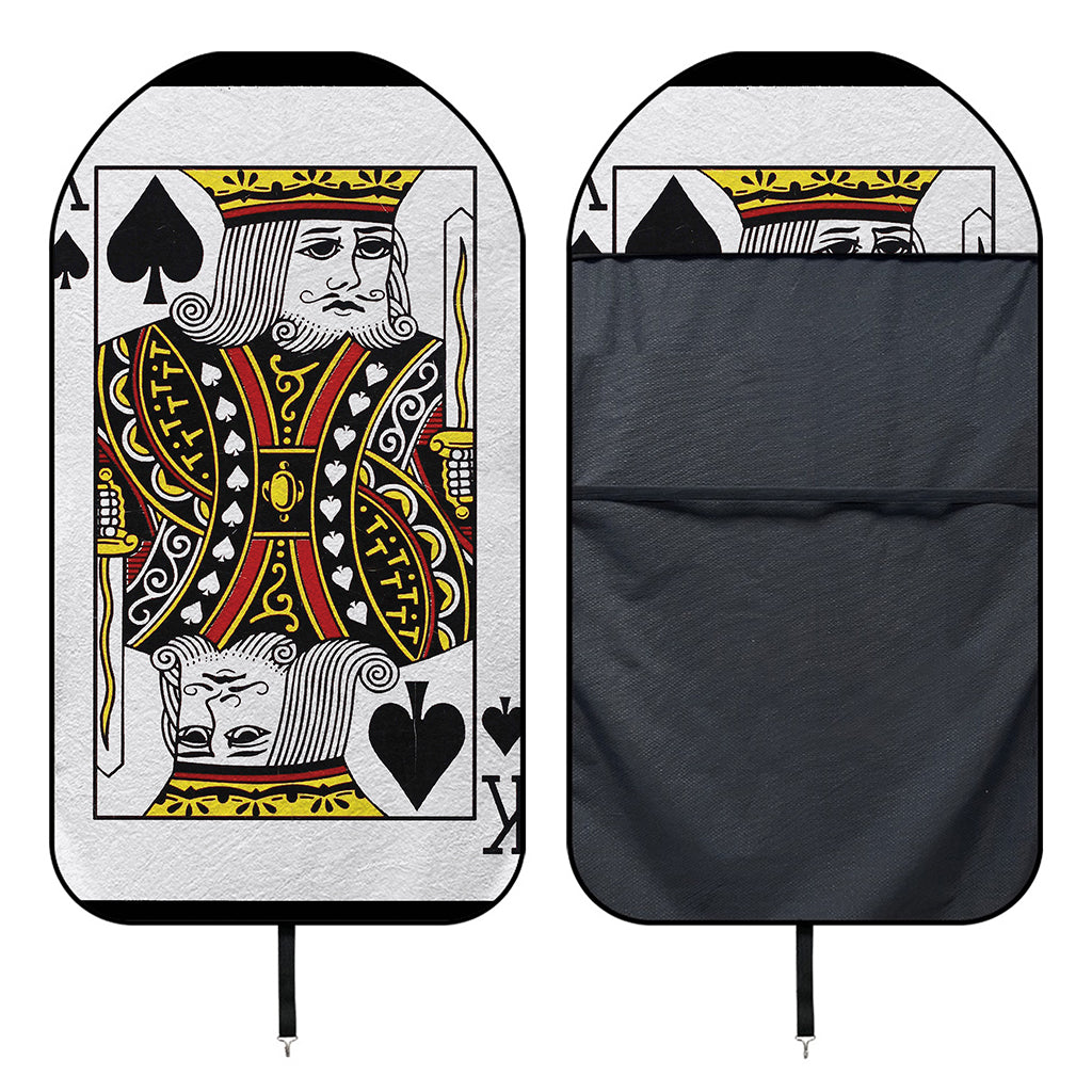 King Of Spades Playing Card Print Waterproof Car Seat Cover