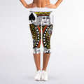 King Of Spades Playing Card Print Women's Capri Leggings