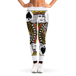 King Of Spades Playing Card Print Women's Leggings