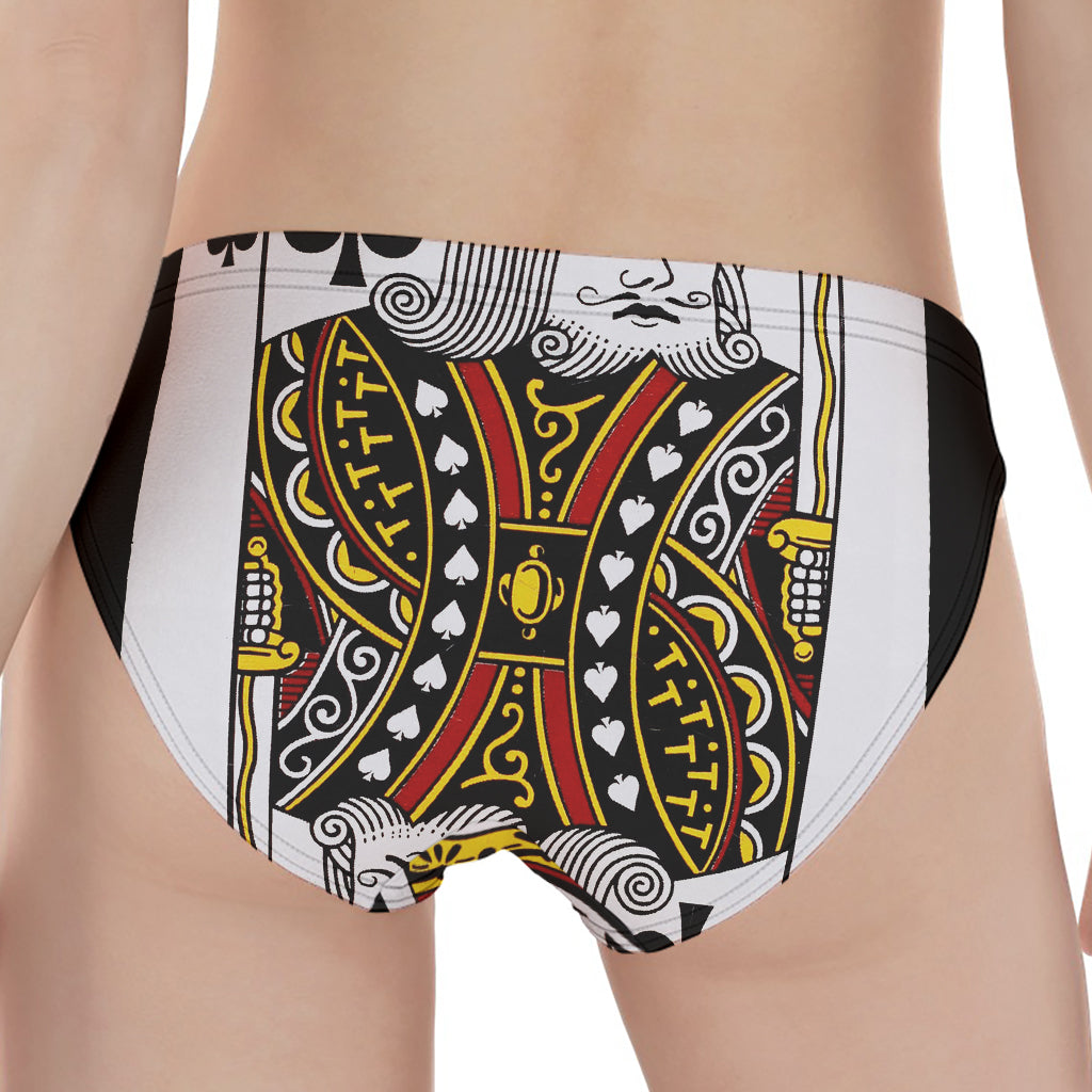 King Of Spades Playing Card Print Women's Panties