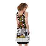 King Of Spades Playing Card Print Women's Sleeveless Dress