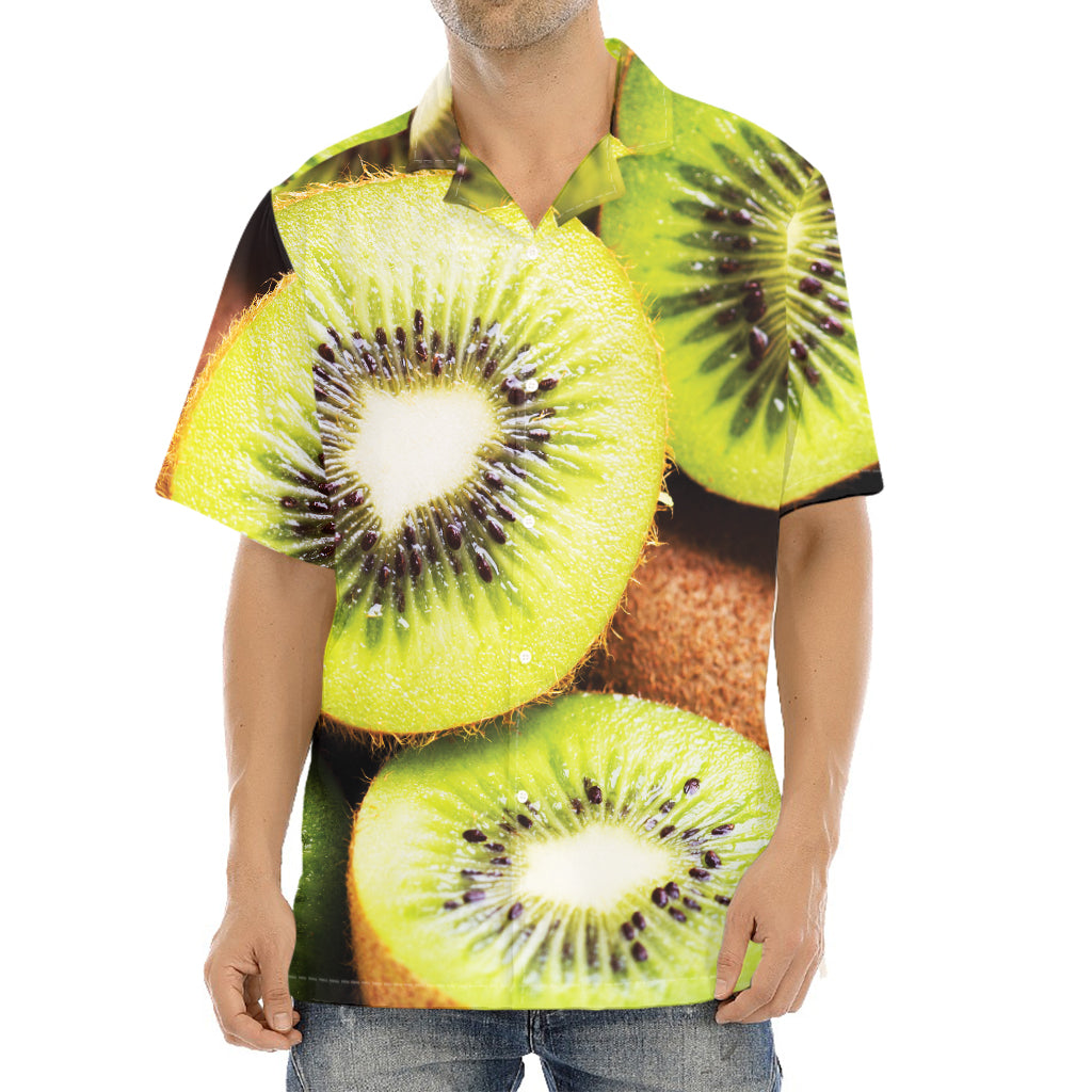 Kiwi 3D Print Aloha Shirt