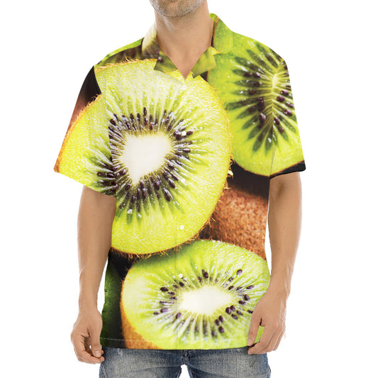 Kiwi 3D Print Aloha Shirt