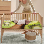 Kiwi 3D Print Baby Crib Sheet