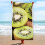 Kiwi 3D Print Beach Towel