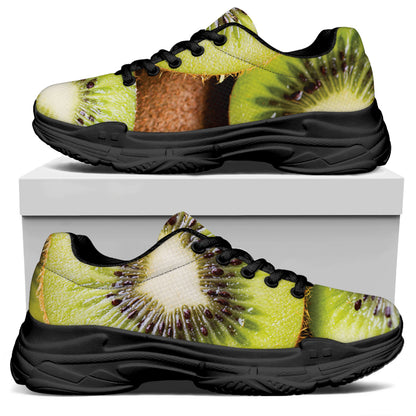 Kiwi 3D Print Black Chunky Shoes