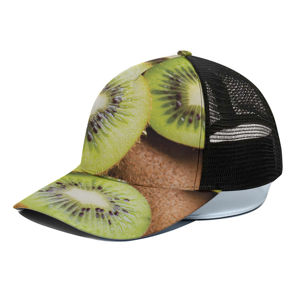 Kiwi 3D Print Black Mesh Trucker Cap