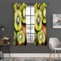 Kiwi 3D Print Grommet Curtain Panels