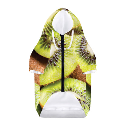 Kiwi 3D Print Dog Zip Up Hoodie