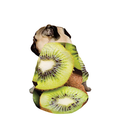 Kiwi 3D Print Dog Zip Up Jacket