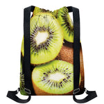 Kiwi 3D Print Drawstring Backpack