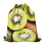 Kiwi 3D Print Drawstring Bag