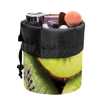 Kiwi 3D Print Drawstring Makeup Bag