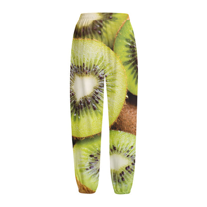 Kiwi 3D Print Fleece Lined Knit Pants