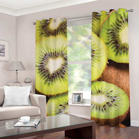 Kiwi 3D Print Grommet Curtains