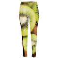 Kiwi 3D Print High-Waisted Pocket Leggings
