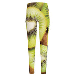 Kiwi 3D Print High-Waisted Pocket Leggings