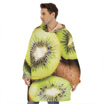 Kiwi 3D Print Hoodie Blanket