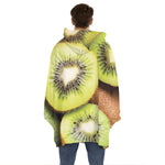 Kiwi 3D Print Hoodie Blanket