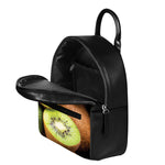 Kiwi 3D Print Leather Backpack