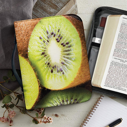 Kiwi 3D Print Leather Bible Cover
