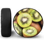 Kiwi 3D Print Leather Spare Tire Cover