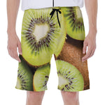 Kiwi 3D Print Men's Beach Shorts