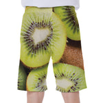 Kiwi 3D Print Men's Beach Shorts