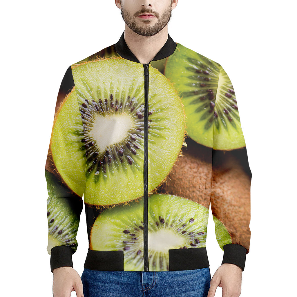 Kiwi 3D Print Men's Bomber Jacket