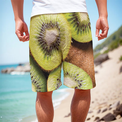 Kiwi 3D Print Men's Cargo Shorts