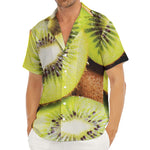 Kiwi 3D Print Men's Deep V-Neck Shirt