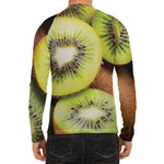 Kiwi 3D Print Men's Long Sleeve Rash Guard