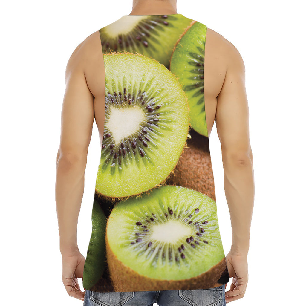 Kiwi 3D Print Men's Muscle Tank Top