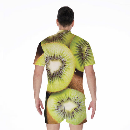 Kiwi 3D Print Men's Rompers