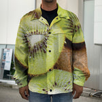 Kiwi 3D Print Men's Shirt Jacket