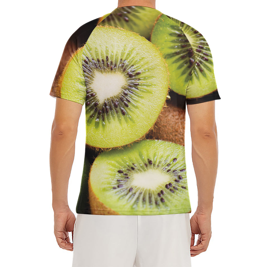 Kiwi 3D Print Men's Short Sleeve Rash Guard