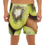 Kiwi 3D Print Men's Split Running Shorts