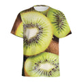 Kiwi 3D Print Men's Athletic T-Shirt