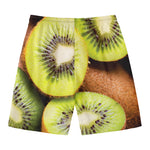 Kiwi 3D Print Men's Swim Trunks